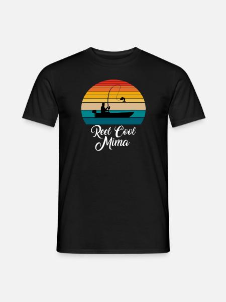 Reel Cool Mima Fishing Gifts - Men's T-Shirt - black