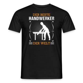 Handwerker Handwerk Beruf Ausbildung Geschenk - Männer T-Shirt - Schwarz - Vorne - AI Model Male 178 light (178cm)