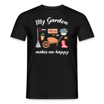 Garten Spruch Gärtner Hobbygärtner Geschenkidee - Männer T-Shirt - Schwarz - Vorne - AI Model Male 178 light (178cm)