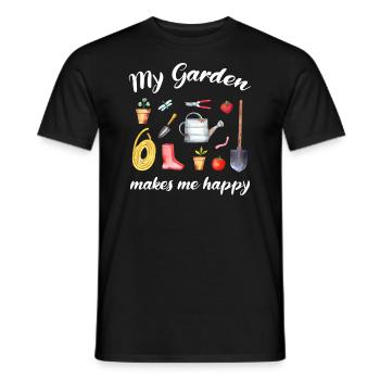 Garten Spruch Gärtner Hobbygärtner Geschenkidee - Männer T-Shirt - Schwarz - Vorne - AI Model Male 178 light (178cm)