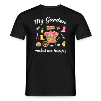 Garten Spruch Gärtner Hobbygärtner Geschenkidee - Männer T-Shirt - Schwarz - Vorne - AI Model Male 178 light (178cm)
