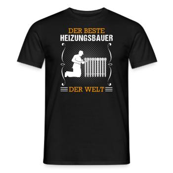 Heizungsbauer Beruf Sanitär Handwerker Geschenk - Männer T-Shirt - Schwarz - Vorne - AI Model Male 178 light (178cm)