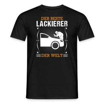 Fahrzeuglackierer Beruf Lackierer Geschenk - Männer T-Shirt - Schwarz - Vorne - AI Model Male 178 light (178cm)