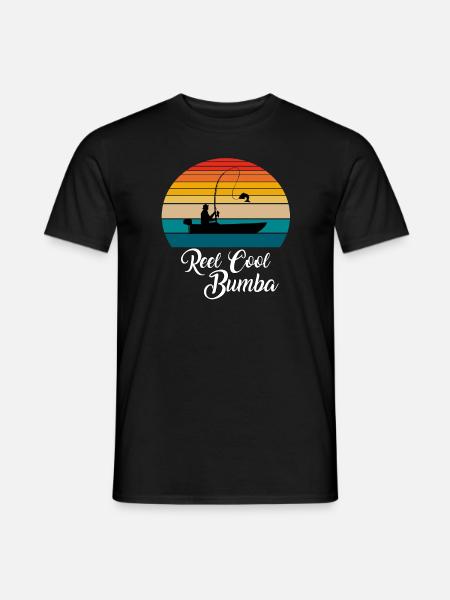 Reel Cool Bumba Fishing Gifts - Men's T-Shirt - black