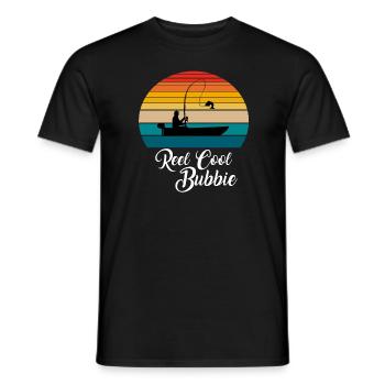 Reel Cool Bubbie Fishing Gifts - Men's T-Shirt - black - Front - AI Model Male 178 light (178cm)