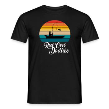 Reel Cool Dadlike Fishing Gifts - Men's T-Shirt - black - Front - AI Model Male 178 light (178cm)