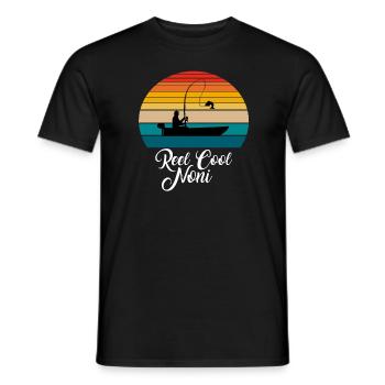 Reel Cool Noni Fishing Gifts - Männer T-Shirt - Schwarz - Vorne - AI Model Male 178 light (178cm)