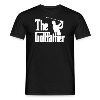 The Golffather Golfspieler Golfer - Men's T-Shirt - black - Front - AI Model Male 178 light (178cm)