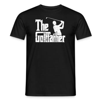 The Golffather Golfspieler Golfer - Men's T-Shirt - black - Front - AI Model Male 178 light (178cm)