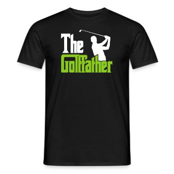 The Golffather Golfspieler Golfer - Men's T-Shirt - black - Front - AI Model Male 178 light (178cm)