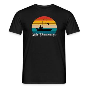 Lake Chickamauga Fishing Spot - Männer T-Shirt - Schwarz - Vorne - AI Model Male 178 light (178cm)