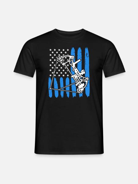 Compoundbogen Bogenschütze USA Bogenschießen - Männer T-Shirt - Schwarz