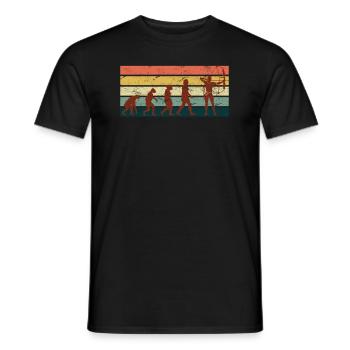 Archery Evolution Bogenschießen - Men's T-Shirt - black - Front - AI Model Male 178 light (178cm)