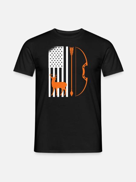 Archer Hunter USA Archery - Men's T-Shirt - black