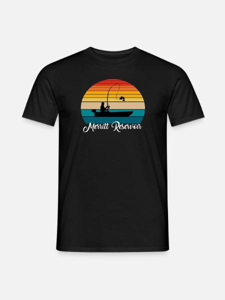 Merritt Reservoir Fishing Spot - Men's T-Shirt - black