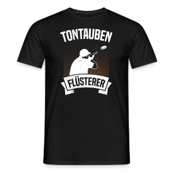 Tontauben Flüsterer - Männer T-Shirt - Schwarz - Vorne - AI Model Male 178 light (178cm)