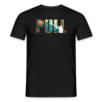 Tir de tir de pigeon d’argile Tireur sportif - T-shirt homme - noir - Devant - AI Model Male 178 light (178cm)
