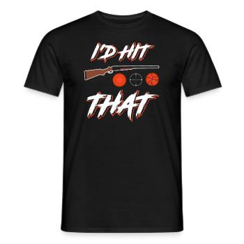 J’avais frappé ce pigeon d’argile tirant des tireurs sportifs - T-shirt homme - noir - Devant - AI Model Male 178 light (178cm)