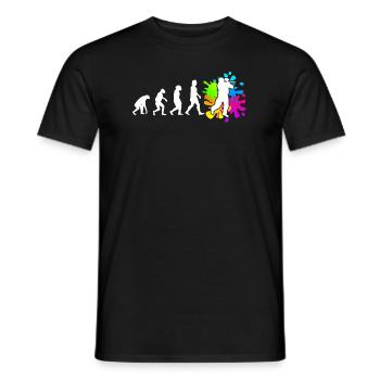 Paintball Evolution Paintballer - T-shirt homme - noir - Devant - AI Model Male 178 light (178cm)