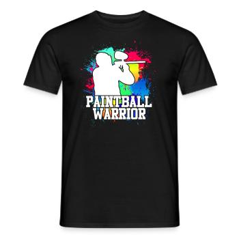 Paintball Warrior Paintballer - T-shirt homme - noir - Devant - AI Model Male 178 light (178cm)