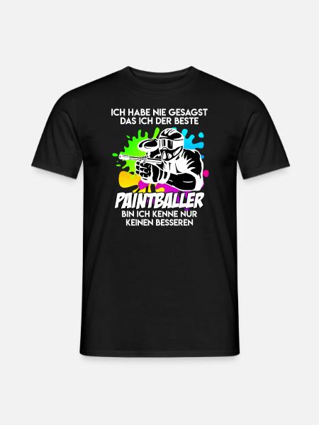 Bester Paintballer Paintballspieler Paintball - Männer T-Shirt - Schwarz