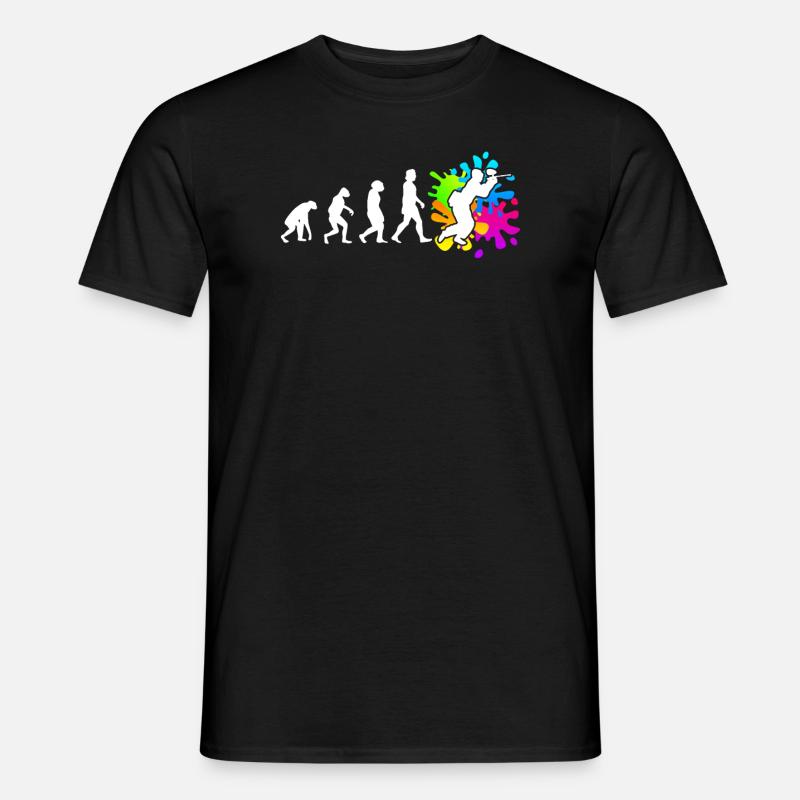 Paintball Evolution Paintballer - Männer T-Shirt - Schwarz