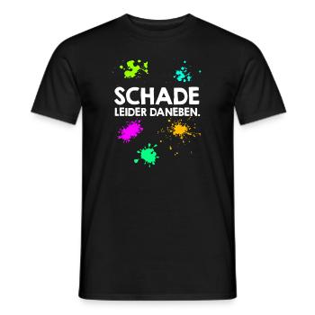 Schade leider daneben Paintballspieler - Männer T-Shirt - Schwarz - Vorne - AI Model Male 178 light (178cm)