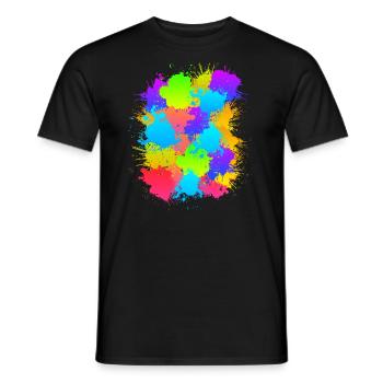 Paintball coloré Markeirer marque paintballer - T-shirt homme - noir - Devant - AI Model Male 178 light (178cm)
