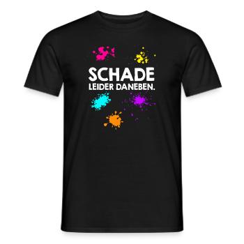 Schade leider daneben Paintballspieler - Männer T-Shirt - Schwarz - Vorne - AI Model Male 178 light (178cm)