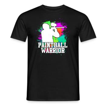 Paintball Warrior Paintballer - T-shirt homme - noir - Devant - AI Model Male 178 light (178cm)