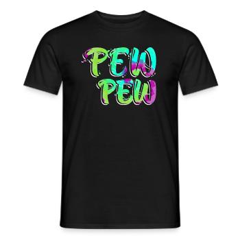 Pew Pew Paintballspieler Paintball - Männer T-Shirt - Schwarz - Vorne - AI Model Male 178 light (178cm)
