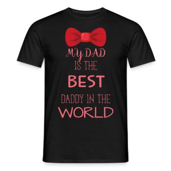 My Dad Is The Best DADDY In The World - T-shirt homme - noir - Devant - AI Model Male 178 light (178cm)