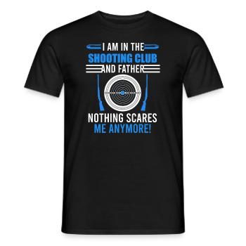 Père dans le club de tir Sportschütze - T-shirt homme - noir - Devant - AI Model Male 178 light (178cm)