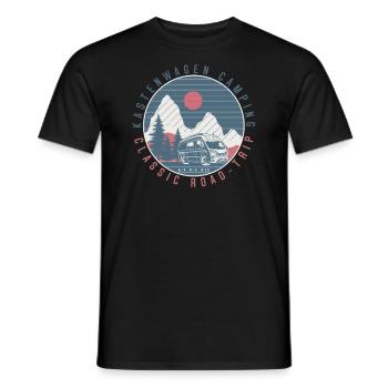 Kastenwagen Camping - Männer T-Shirt - Schwarz - Vorne - AI Model Male 178 light (178cm)