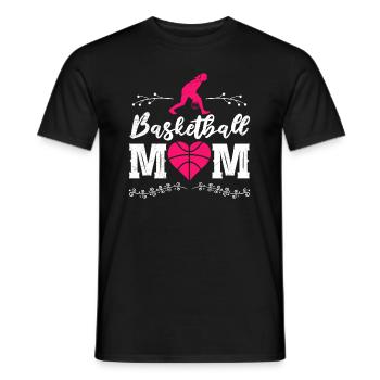 Basketball Mom Basketballer Mutter - Männer T-Shirt - Schwarz - Vorne - AI Model Male 178 light (178cm)
