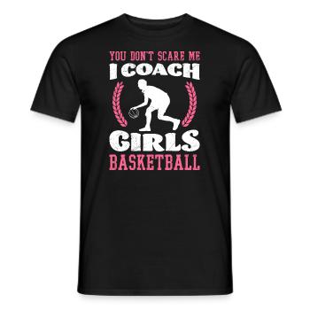 Basketball Girl Coach Frauen Basketball - Männer T-Shirt - Schwarz - Vorne - AI Model Male 178 light (178cm)