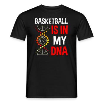 Basketball is in my DNA Basketballer - Männer T-Shirt - Schwarz - Vorne - AI Model Male 178 light (178cm)