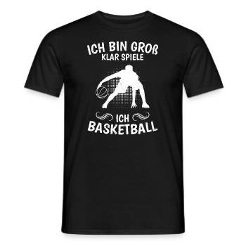 Großer Basketballer Basketballspeieler Groß - Männer T-Shirt - Schwarz - Vorne - AI Model Male 178 light (178cm)