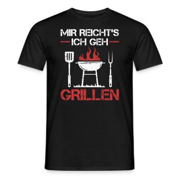 Griller BBQ Grill Grillmeister Grillen Grillparty - Männer T-Shirt - Schwarz - Vorne - AI Model Male 178 light (178cm)