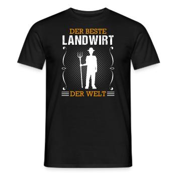 Landwirt Bauer Beruf Landwirtschaft Geschenk - Männer T-Shirt - Schwarz - Vorne - AI Model Male 178 light (178cm)