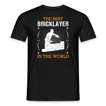 Maurer Bauhandwerker Beruf Ausbildung Geschenk - Männer T-Shirt - Schwarz - Vorne - AI Model Male 178 light (178cm)