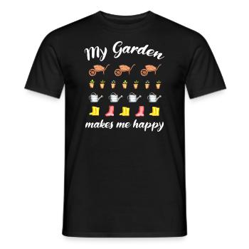 Garten Spruch Gärtner Hobbygärtner Geschenkidee - Männer T-Shirt - Schwarz - Vorne - AI Model Male 178 light (178cm)