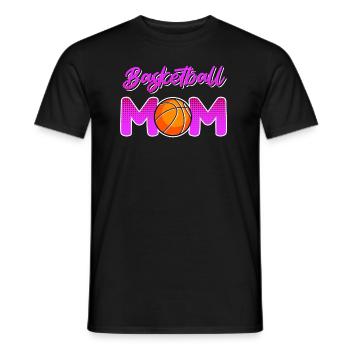 Basketball Mom Basketball Mutter - Männer T-Shirt - Schwarz - Vorne - AI Model Male 178 light (178cm)