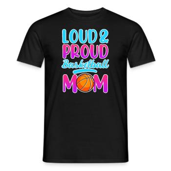 Proud Basketball Mom Basketball Mutter - Männer T-Shirt - Schwarz - Vorne - AI Model Male 178 light (178cm)