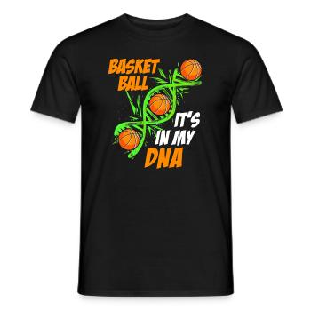 Basketball is in my DNA Basketballer - Männer T-Shirt - Schwarz - Vorne - AI Model Male 178 light (178cm)