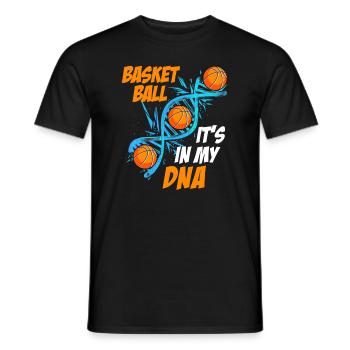 Basketball is in my DNA Basketballer - Männer T-Shirt - Schwarz - Vorne - AI Model Male 178 light (178cm)
