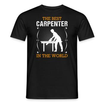 Carpenter Profession Carpenter Craftsman Gift - Men's T-Shirt - black - Front - AI Model Male 178 light (178cm)