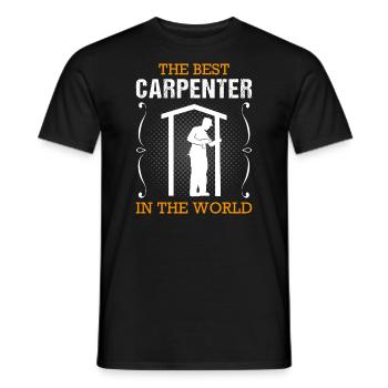 Carpenter Profession Carpenter Craftsman Gift - Men's T-Shirt - black - Front - AI Model Male 178 light (178cm)