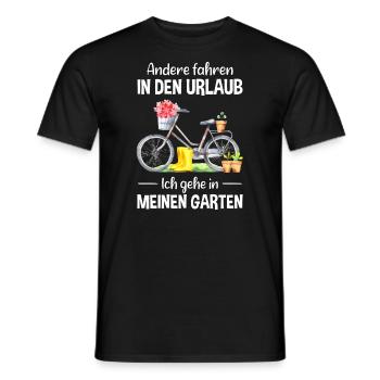 Garten Urlaub Lustiger Spruch Gärtner Geschenkidee - Männer T-Shirt - Schwarz - Vorne - AI Model Male 178 light (178cm)
