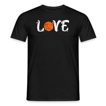 Basketball Love Joueur de basket-ball - T-shirt homme - noir - Devant - AI Model Male 178 light (178cm)